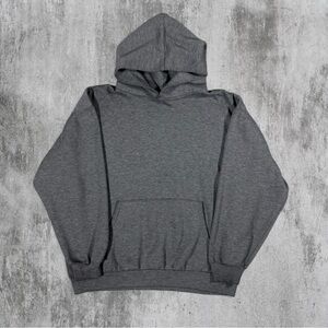 Vintage Speedy Grey Blank Essential Hoodie Men's Large Made In USA